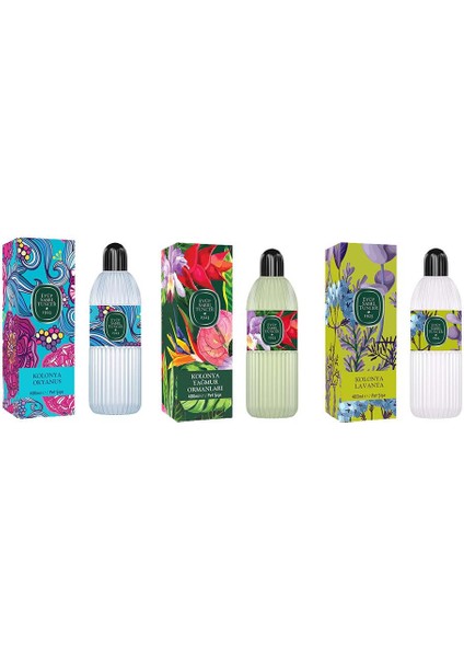 Kolonya Okyanus, Yağmur Ormanları Ve Lavanta Pet Şişe 400 Ml