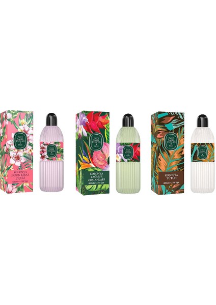 Kolonya Japon Kiraz Çiçeği, Yağmur Ormanları Ve Tütün Pet Şişe 400 Ml