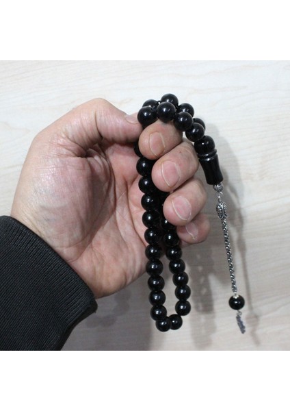 Gümüş Ay Yıldız Püsküllü 11 mm Gürcistan Oltu Tesbih indirimleri