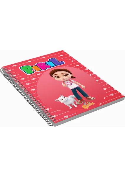 Çizgili Defter - 72 Yaprak - Spiralli- Sürpriz Hediye