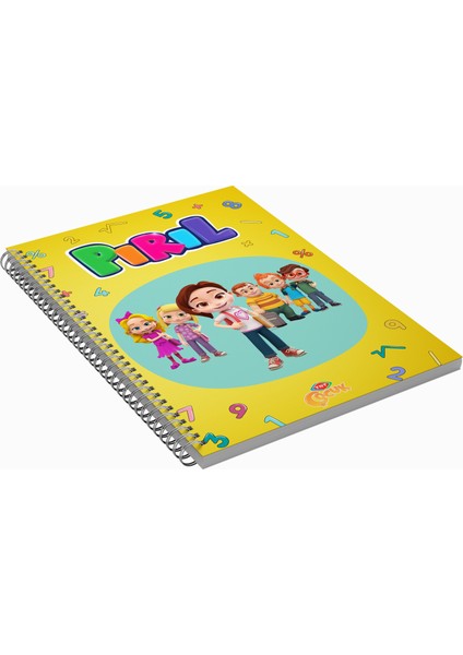 Çizgili Defter - 72 Yaprak - Spiralli- Sürpriz Hediye