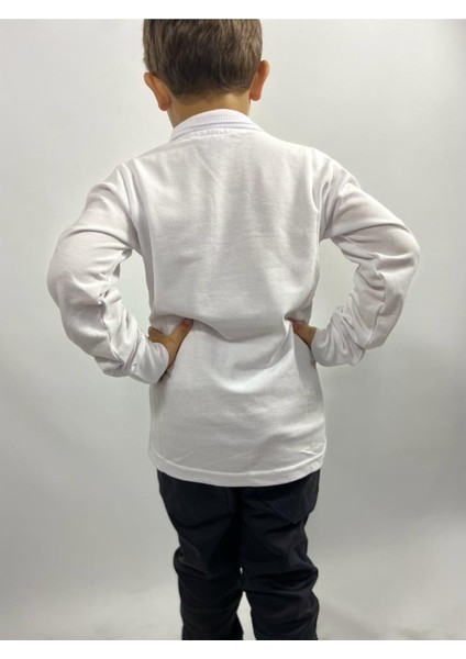 Uzun Kollu Polo Yaka Okul Tshirt