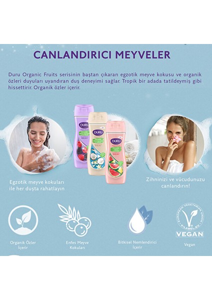 Organk Hindistan Cevz&Vanilya Duş Jeli 450ml