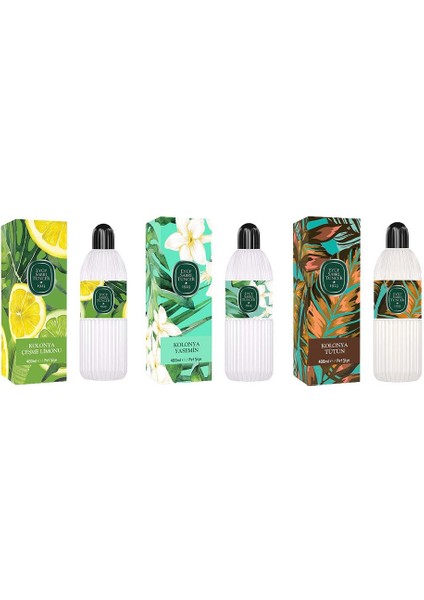 Kolonya Çeşme Limonu, Yasemin ve Tütün Pet Şişe 400 ml