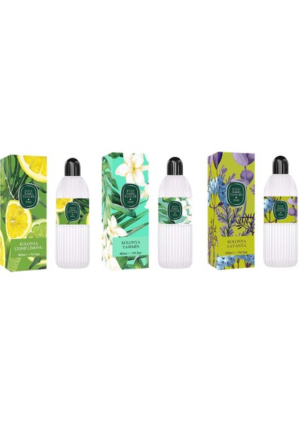 Kolonya Çeşme Limonu, Yasemin ve Lavanta Pet Şişe 400 ml