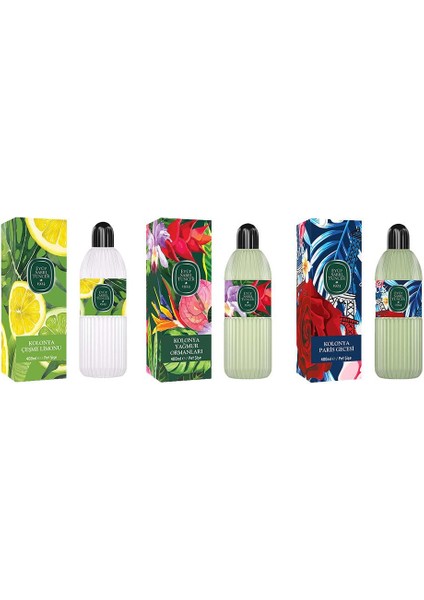 Kolonya Çeşme Limonu, Yağmur Ormanları ve Paris Gecesi Pet Şişe 400 ml