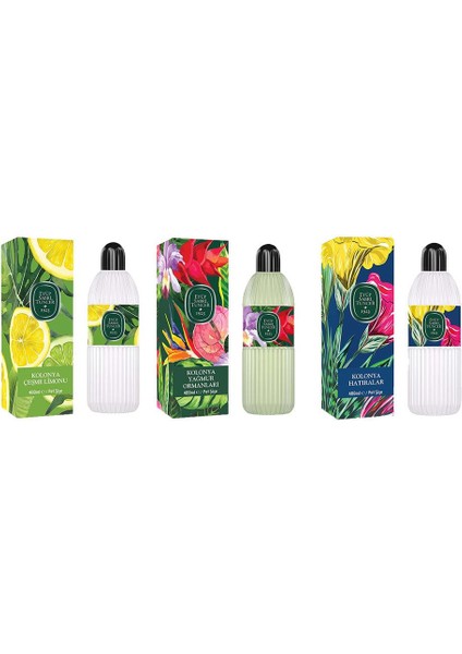 Kolonya Çeşme Limonu, Yağmur Ormanları ve Hatıralar Pet Şişe 400 ml