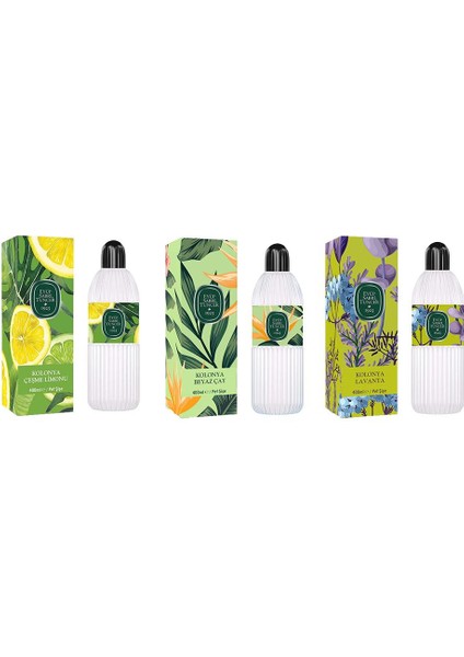 Kolonya Çeşme Limonu, Beyaz Çay ve Lavanta Pet Şişe 400 ml