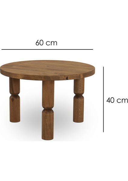 - Ida Sehpa / Kestane Renk & Masif 60 Cm. fırsatları