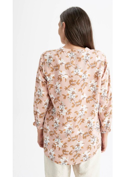 Traditional Regular Fit Hakim Yaka Çiçek Desenli Gömlek I3708AZ22SM fırsatları