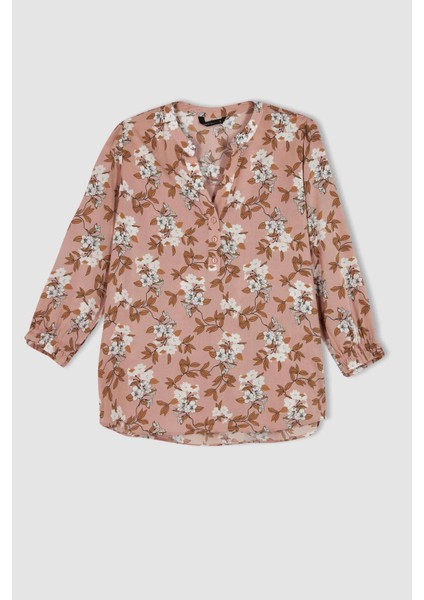 Traditional Regular Fit Hakim Yaka Çiçek Desenli Gömlek I3708AZ22SM indirimleri