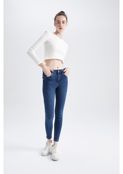 Skinny Fit Normal Bel Jean Pantolon Y8936AZ22AU fiyatları