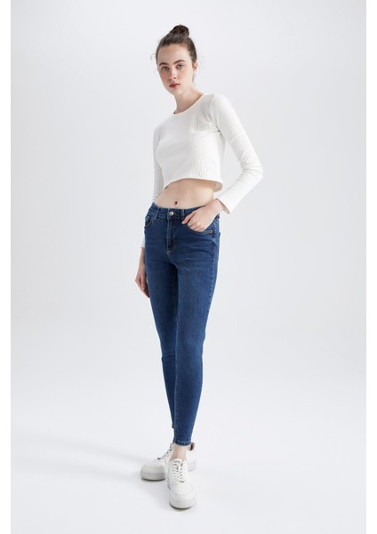 Skinny Fit Normal Bel Jean Pantolon Y8936AZ22AU modelleri