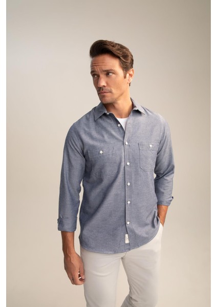 Regular Fit Uzun Kollu Gömlek X8949AZ22AU