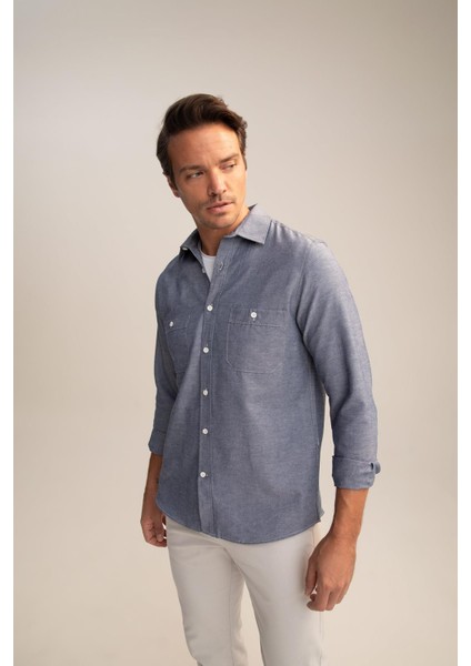 Regular Fit Uzun Kollu Gömlek X8949AZ22AU