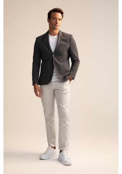 Slim Fit Dokulu Blazer Ceket N0503AZ22SP