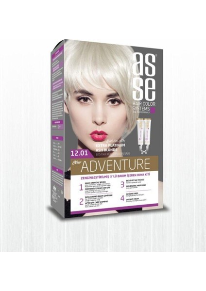 Set Saç Boyası 12.01-Extra Küllü Platin Sarı