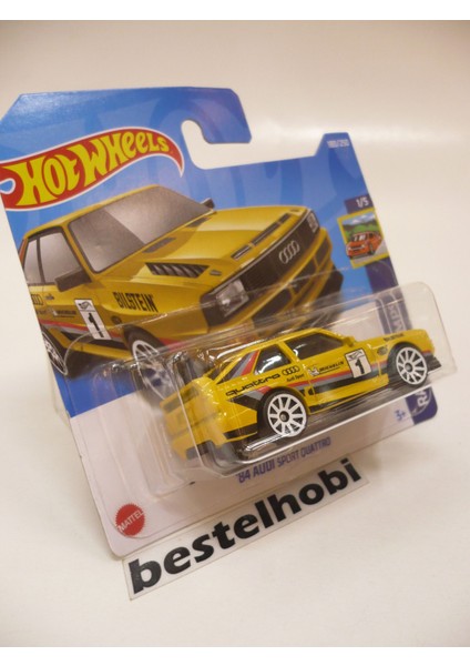Audı Sport Quattro 1984 Yellow Hot Wheels modelleri