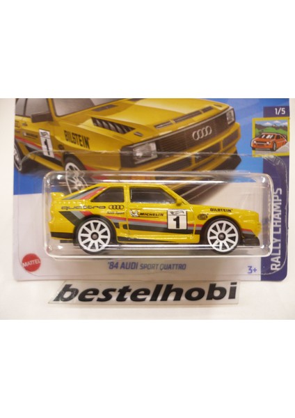 Audı Sport Quattro 1984 Yellow Hot Wheels indirimleri