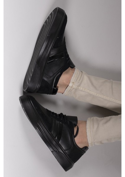 Siyah Siyah Erkek Sneaker 0012453