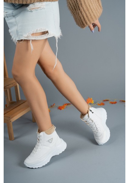 Beyaz Unisex Bot 0012123