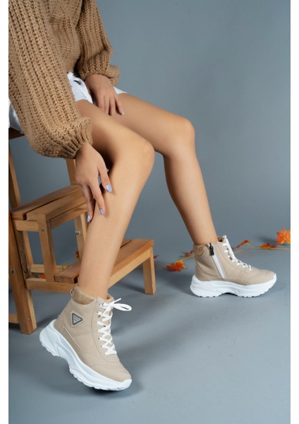 Bej Unisex Bot 0012123 Günlük Kullanıma Uygun Rahat Tabanlı Suya Dayanıklı Kışlık fiyatları