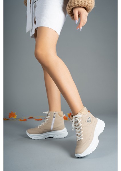 Bej Unisex Bot 0012123 Günlük Kullanıma Uygun Rahat Tabanlı Suya Dayanıklı Kışlık modelleri