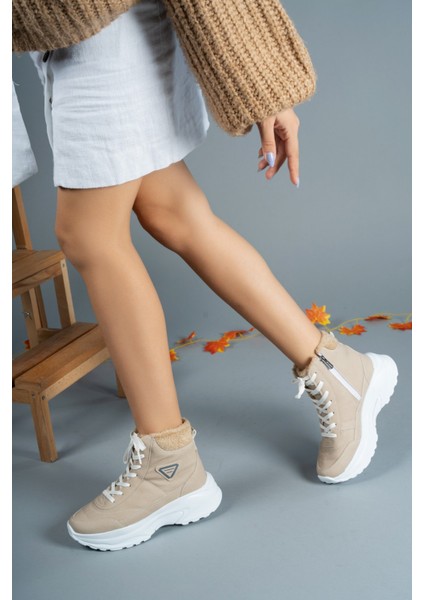 Bej Unisex Bot 0012123 Günlük Kullanıma Uygun Rahat Tabanlı Suya Dayanıklı Kışlık fırsatları