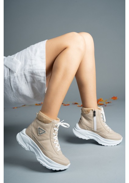 Bej Unisex Bot 0012123 Günlük Kullanıma Uygun Rahat Tabanlı Suya Dayanıklı Kışlık indirimleri