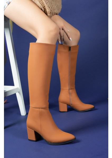 Extra Mat Taba Renk Kadın Çizme – Şık ve Rahat Tasarım, Günlük Kullanıma Uygun Model 0012816S
