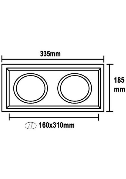 2'li AR111 Boş Beyaz Kasa Armatür fiyatları