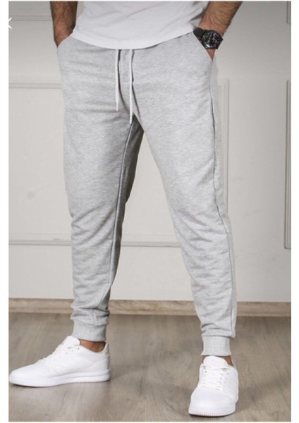 DAXİS Sportwear Company  Gri Renk Slim Fit Jogger Alt Eşofman