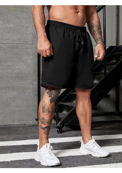 Erkek Siyah Şort-Daxis Sportwear Company modelleri