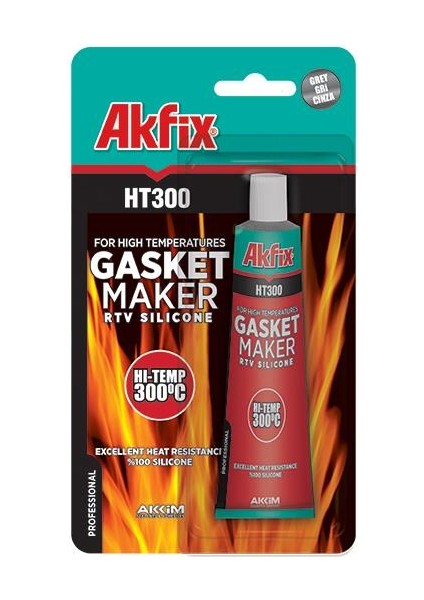 HT300 Yüksek Isı Silikonu 50 Ml-Kırmızı