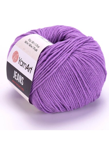 Jeans Koyu Lila El Örgü Ipliği