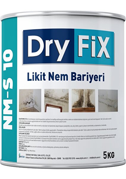 Nm-S 10 Nemeson Nem ve Rutubet Boyası 5 kg Dryfix