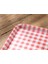Gingham Red Melamin Kaydırmaz Tepsı 20X28,5 cm Kırmızı 3