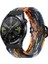Samsung Galaxy Active 2 40MM Uyumlu (20MM Pim) Kordon Kayış Örgü Hasır Loop Tokalı Rainbow Renkli Örgülü Karışık Renkli 1