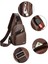 Moda Erkekler Göğüs Çantası Casual Crossbody Omuz Çantası (Siyah) 2