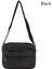 Erkek Moda Messenger Çanta Çanta Retro Tuval Omuz Çantası Crossbody Çanta (Siyah) 2