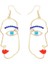 Küpeler Yüz Makyaj Soyut Yüz Alaşım Rhinestone Eardrops Parti Için (Yurt Dışından) 1