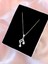 Alâ Silver Jewellery Taşlı Müzik Notası 925 Ayar Gümüş Kolye 1