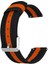 Garmin Vivoactive 3 Için Şeritli Pantheon Kordon Siyah Turuncu 1