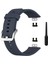 Huawei Watch Fit Için Silikon Kordon Füme 1