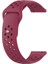 Amazfit Gtr 42 Için Delikli Silikon Kordon Bordo 1