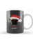 Have A Pugtastic Christmas Pug Dog Kupa Bardak Porselen 1