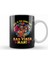 Life Is Too Short For Bad Vibes Man! Guitar Hippie Kupa Bardak Porselen 1