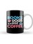 Cute & Funny Books Dogs And Coffee Bookworm Kupa Bardak Porselen 1
