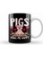 Adorable Pigs Make Me Happy Cute Piglet Pig Girl Kupa Bardak Porselen 1