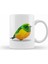 Bird Geometric Animal Blue Naped Chlorophonia Kupa Bardak Porselen 1
